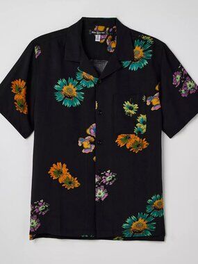 Urban Outfitters Rayon Floral Button-Up Shirt Men’s S